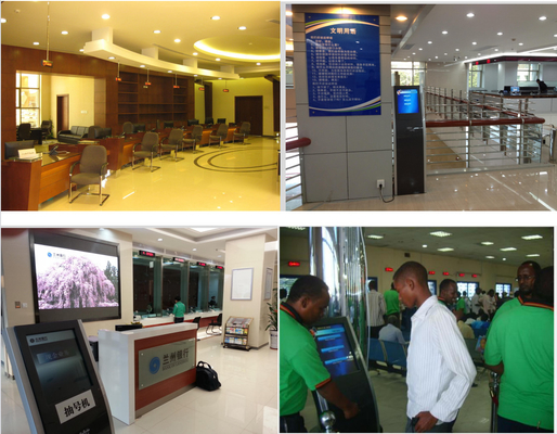 Token Ticket Dispenser Kiosk Queuing Management Systeem met LED-display