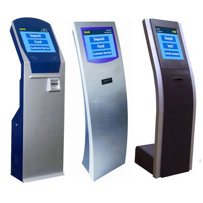 17 Inch Wachtrij Management Systeem Touchscreen Ticket Kiosk Wachtrij Ticket Machine Met Sub Service Menu