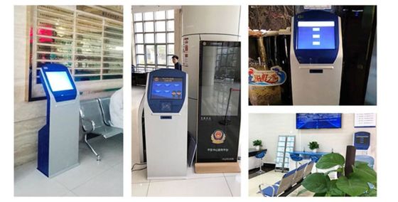 17 Inch Wachtrij Management Systeem Touchscreen Ticket Kiosk Wachtrij Ticket Machine Met Sub Service Menu